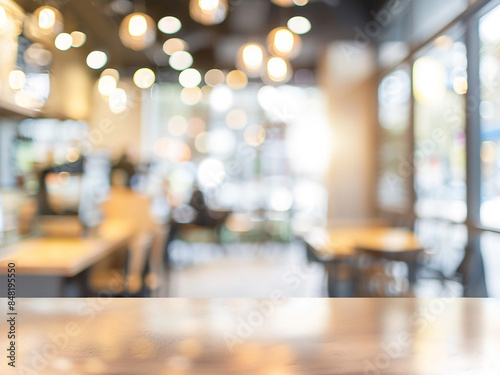 Wallpaper Mural Soft blur captures the essence of a coffee shop and restaurant interior Torontodigital.ca
