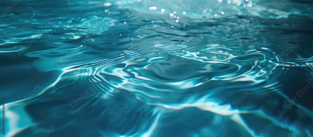 Pool of blue water with a water background swimming. Pool of blue water with a water background swimming.