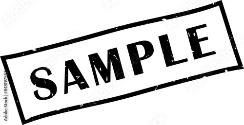 Sample square grunge stamp