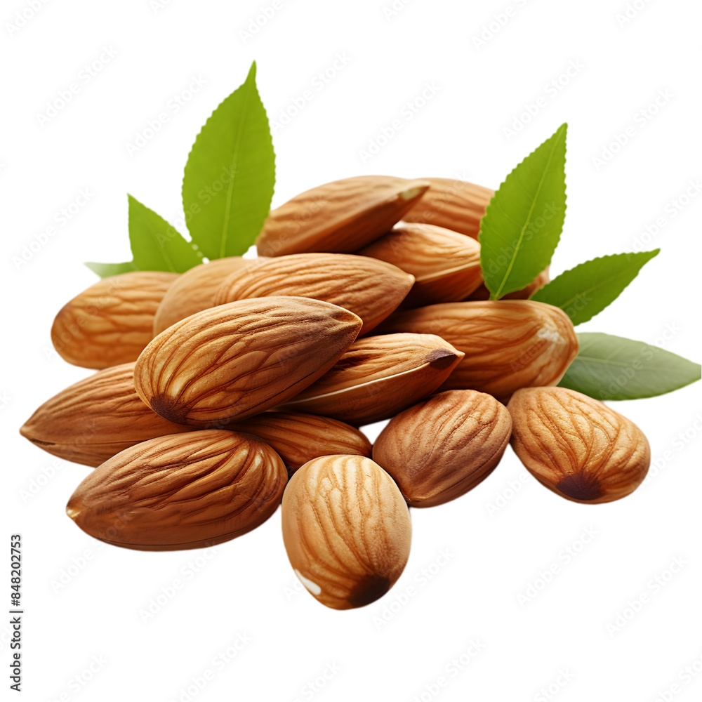 Almonds on Transparent Background PNG Almonds on Transparent Background PNG