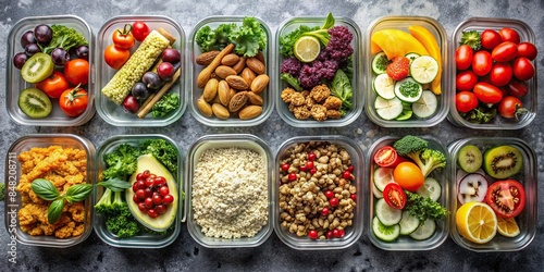 Nutrient-rich fitness meal prep for optimal health and well-being, fitness, meal prep photo