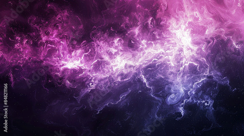 Abstract cosmic art with achromatic colors depicting outer space