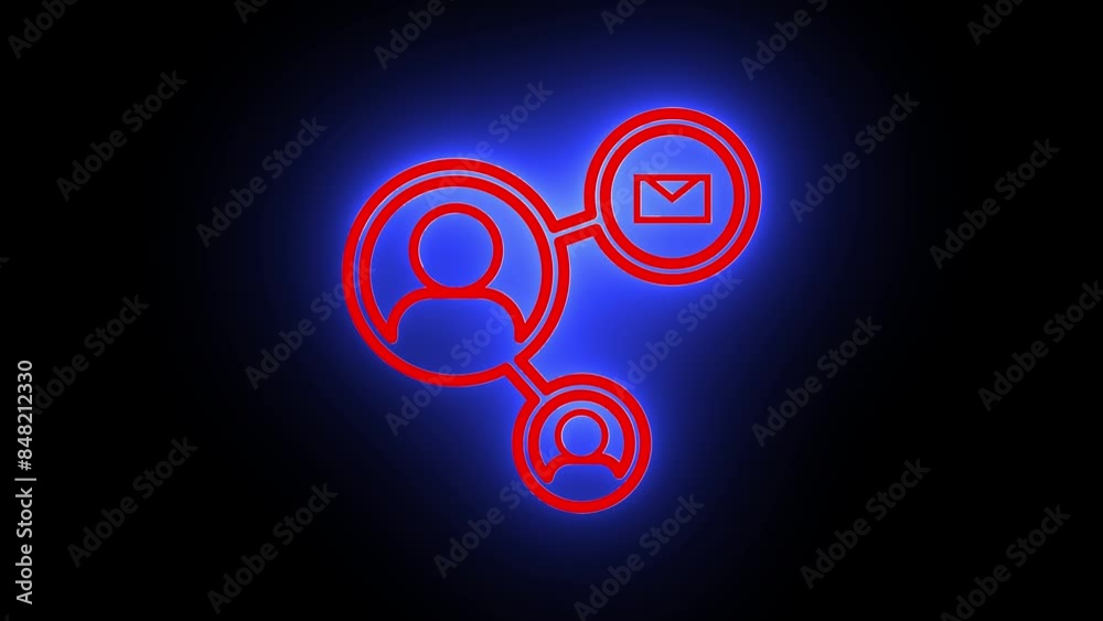 video animation conceptual icon people talking in chat technology. On a transparent background with zero alpha channel