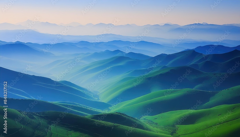 Fototapeta premium Stunning Aerial View of Rolling Hills