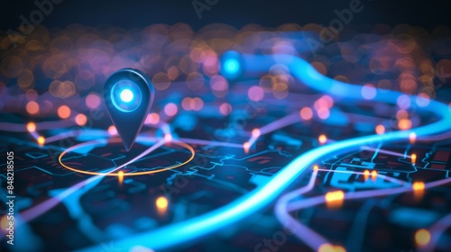 Illuminated Pathways in Digital Mapping