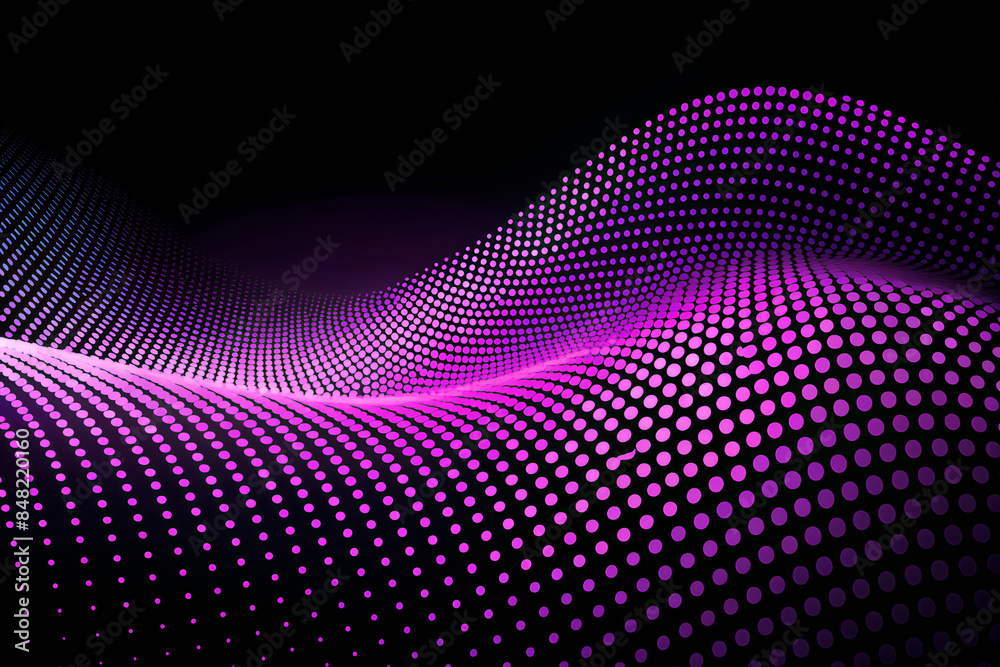 Colorful dots waves background texture