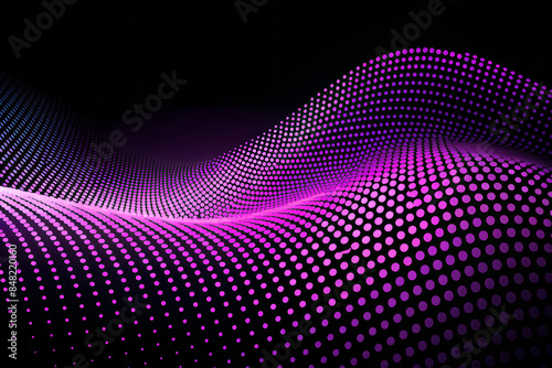 Colorful dots waves background texture