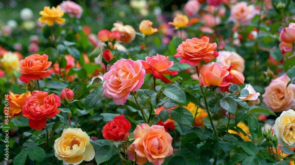 Hybrid ornamental roses found in home and public gardens. Hybrid ornamental roses found in home and public gardens.