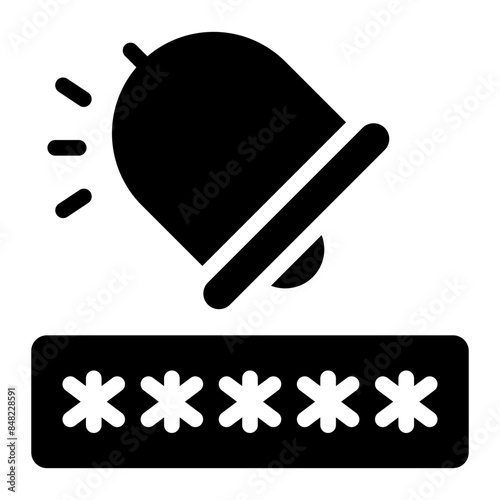 pin code glyph icon