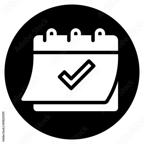 calendar glyph icon