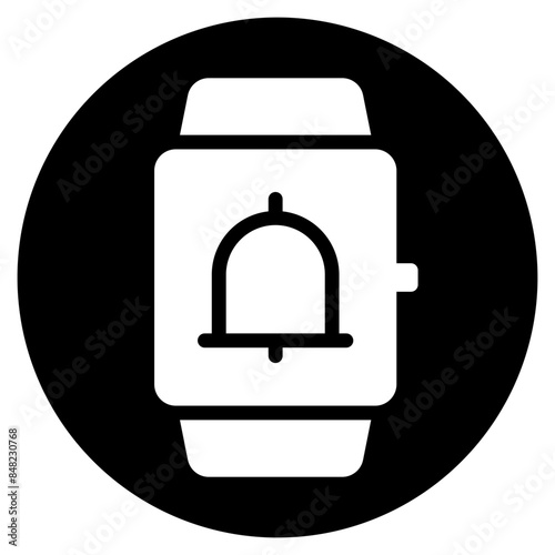 smartwatch glyph icon