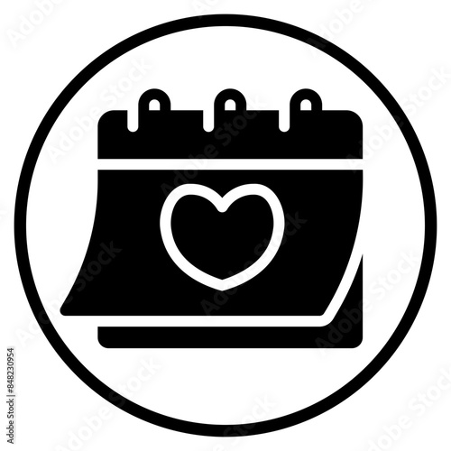 calendar glyph icon