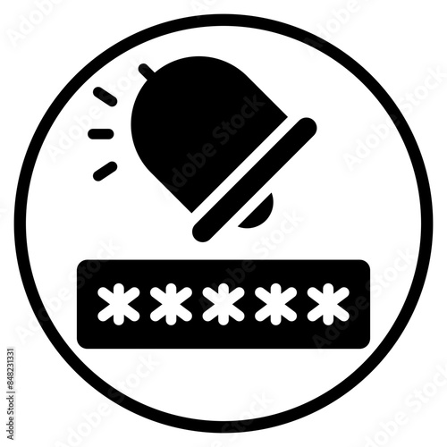pin code glyph icon