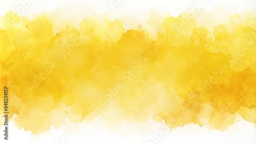 Abstract yellow watercolor banner background for wallpaper, watercolor, abstract, yellow, banner, background, texture, paint