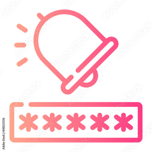 pin code gradient icon