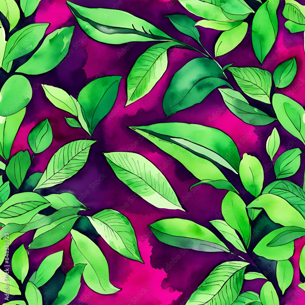 Fototapeta premium Leaves background