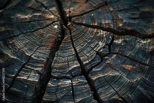 Wooden plank close-up