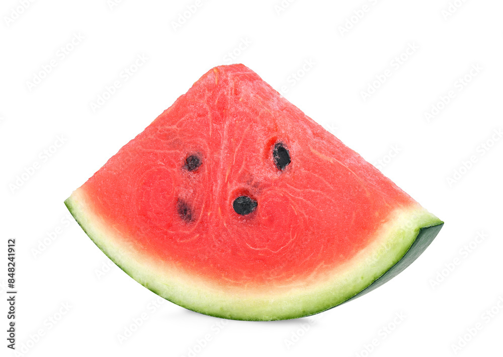 Slice of watermelon on white background Slice of watermelon on white background