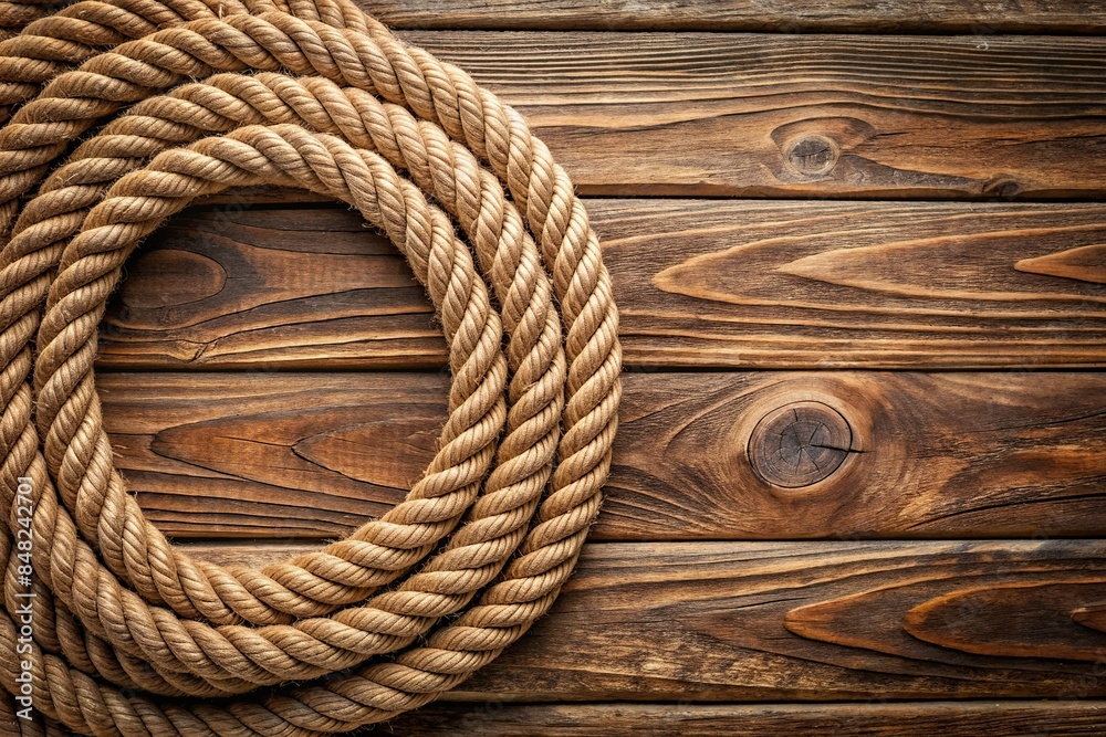 render of a rustic brown rope , rustic, brown, rope,render, realistic, textured, rustic, strong, tie, knot, rugged
