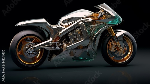 Depiction of a High-Performance Bike: Speed and Precision in Design