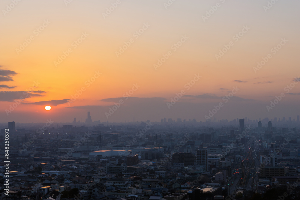 Fototapeta premium 東大阪市石切の街並み