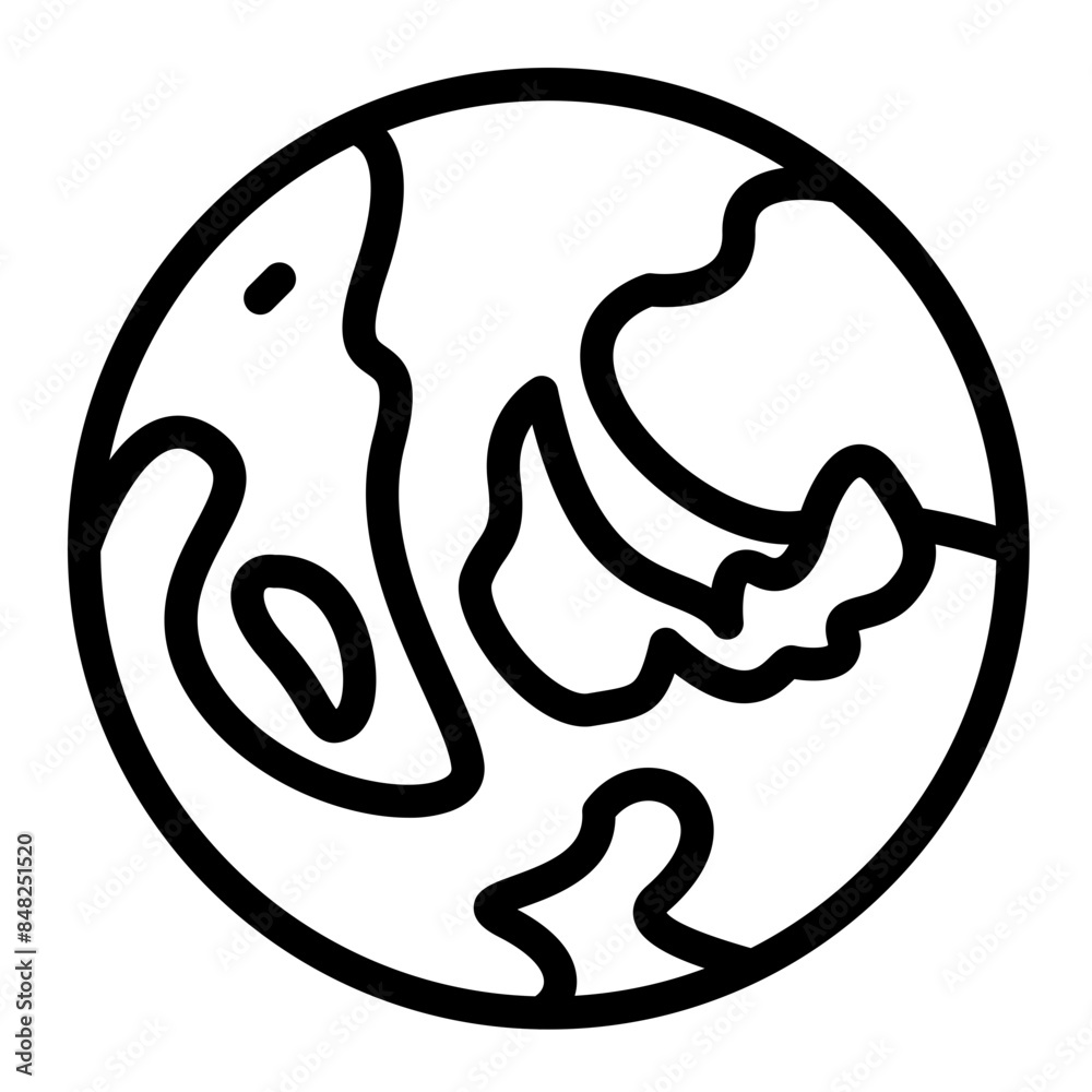 Earth vector icon style