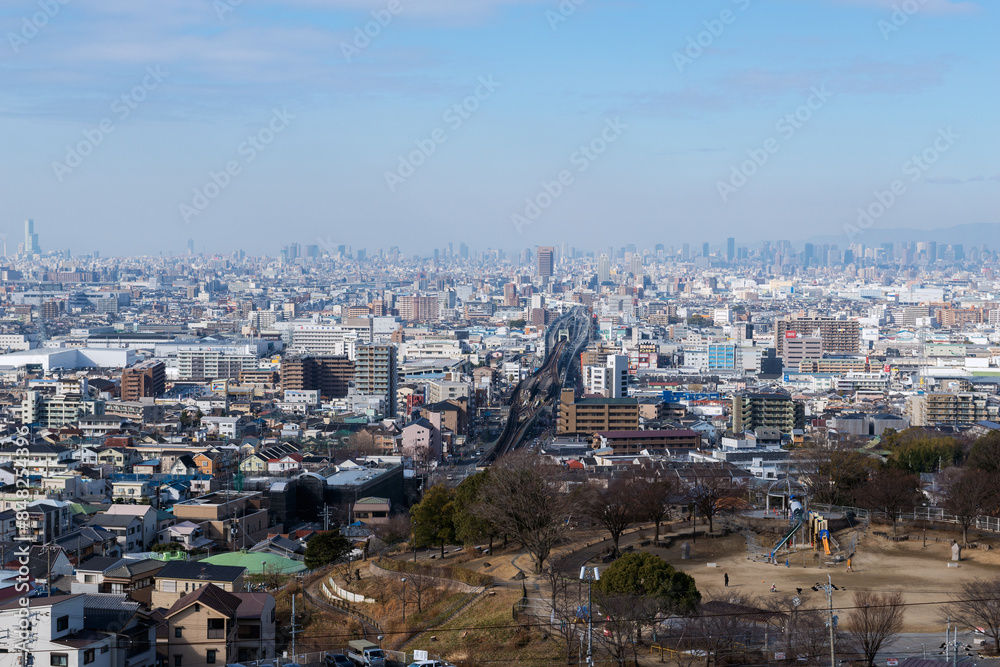 Obraz premium 東大阪市石切の街並み