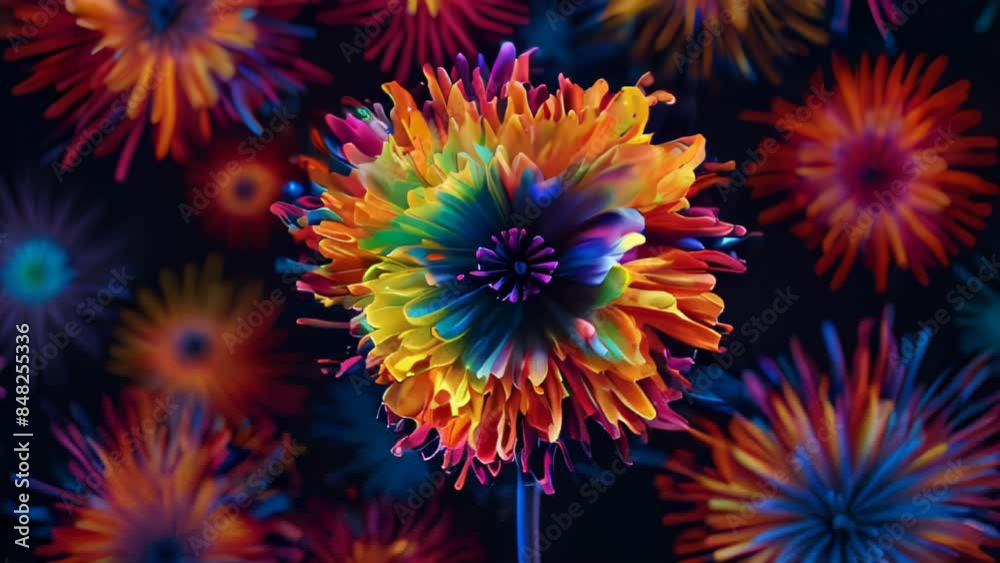 Abstract Neon Background