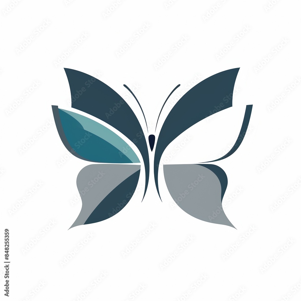 Logo design illustration of beautiful butterfly Logo design illustration of beautiful butterfly