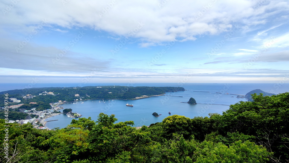 Top View to Shimoda City, Shizuoka Prefecture, Japan Top View to Shimoda City, Shizuoka Prefecture, Japan