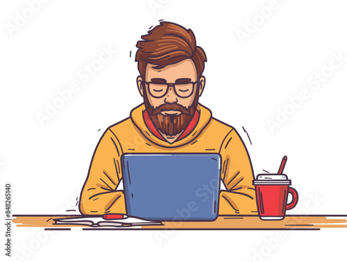 white background, A finance leader analyzing competitor financial data., very simple and isolate in the style of animated illustrations, white background