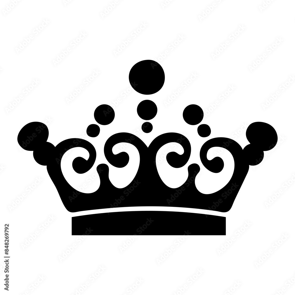 A crown icon with a simple, stylized design A crown icon with a simple, stylized design
