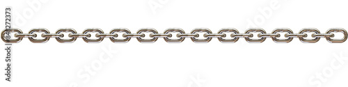 chain assembly connected metal link line 3D rendering