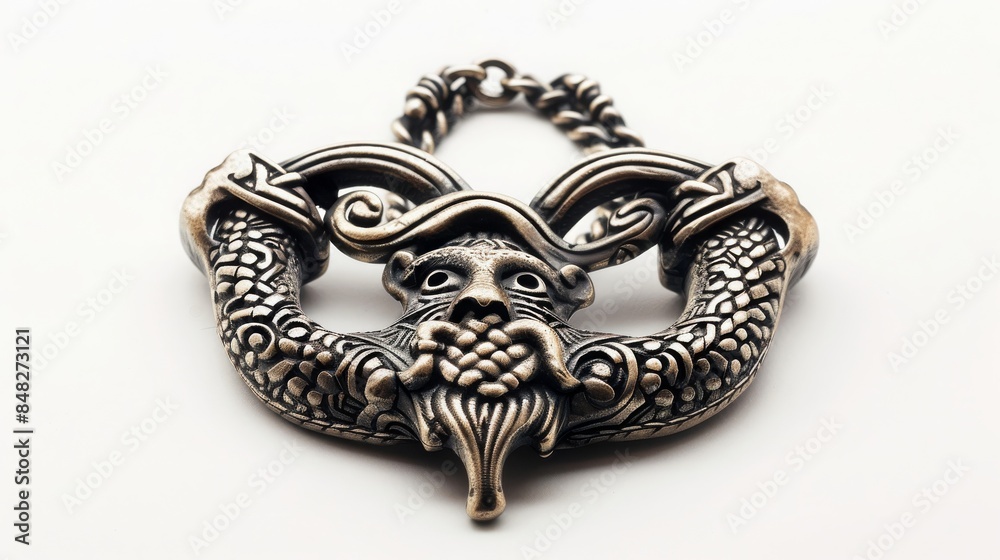 Viking nordic amulet, white background, 16:9 Viking nordic amulet, white background, 16:9