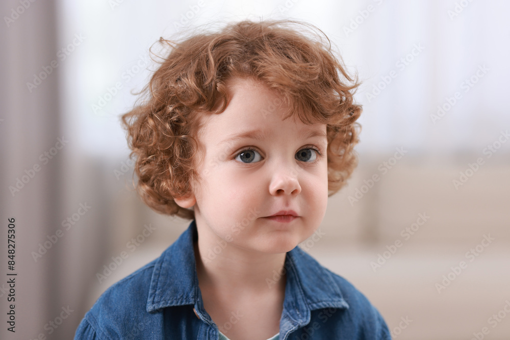 Portrait of little boy indoors. Cute child Portrait of little boy indoors. Cute child