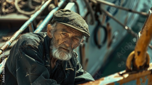 Wallpaper Mural Man on boat Torontodigital.ca