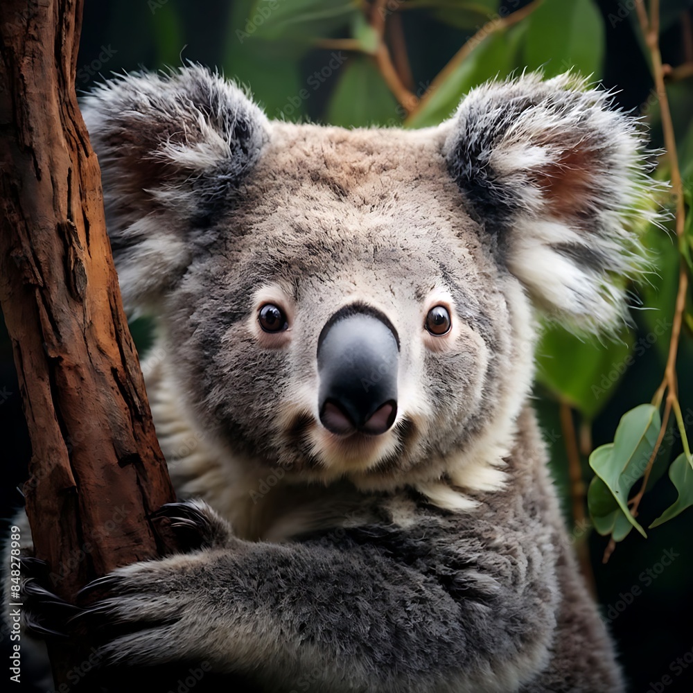 Fototapeta premium Close up portrait of Koala bear