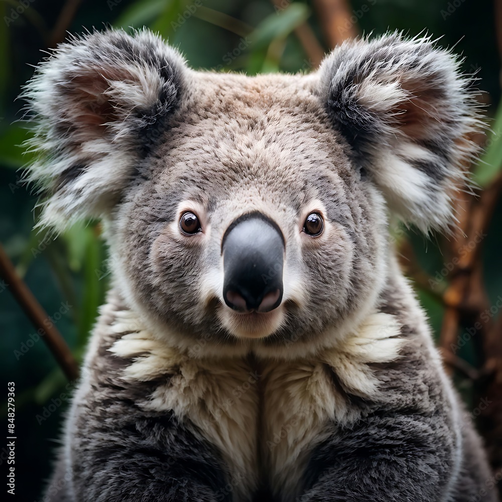 Fototapeta premium Close up portrait of Koala bear