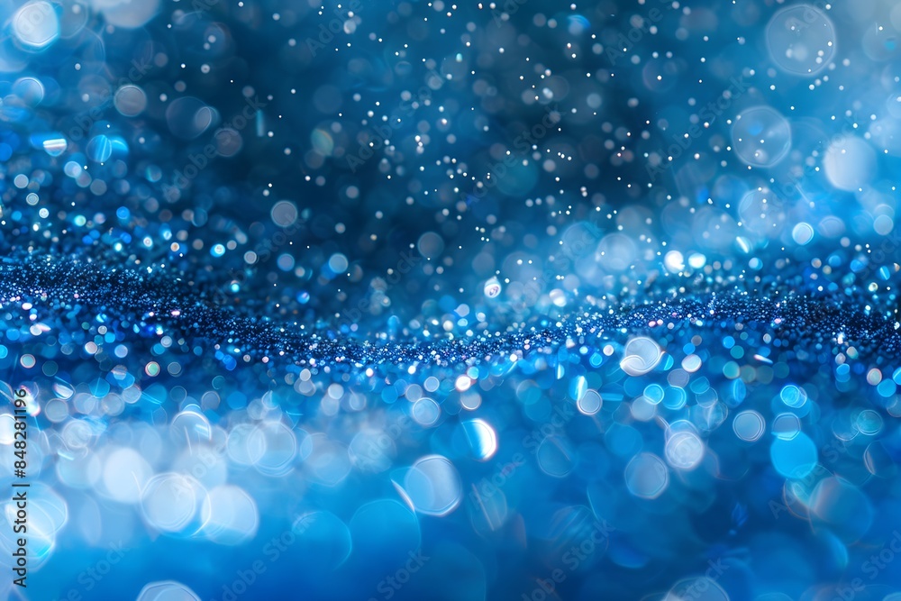 Fototapeta premium Festive bliss Blue and green gradient snow abstract background For Social Media Post Size 
