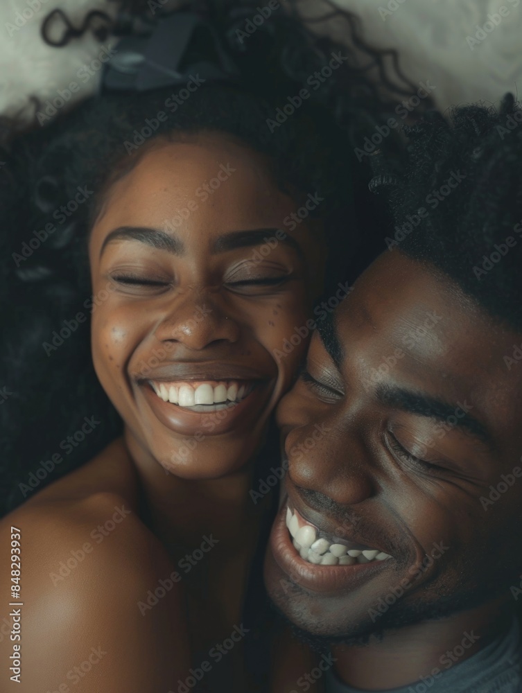 Couple showing affection