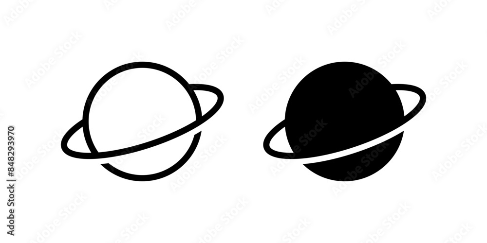 Planet icon set. flat illustration of vector icon Planet icon set. flat illustration of vector icon