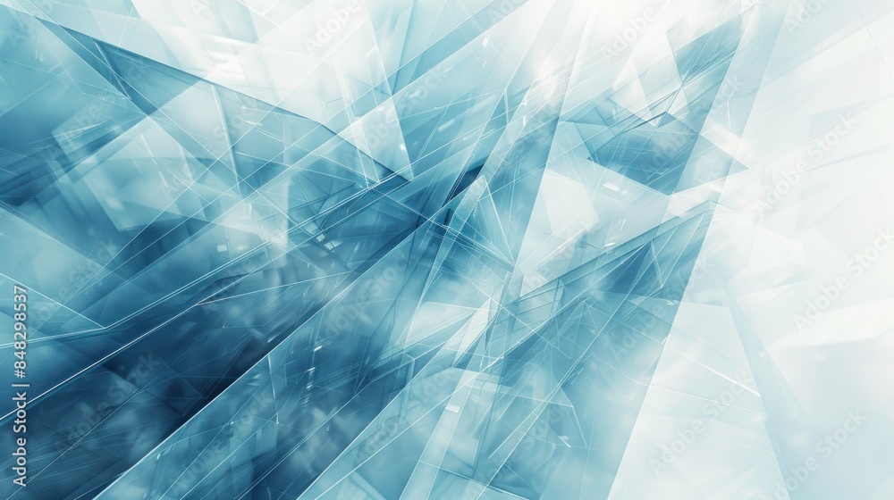 Abstract Geometric Blue and White Background Abstract Geometric Blue and White Background
