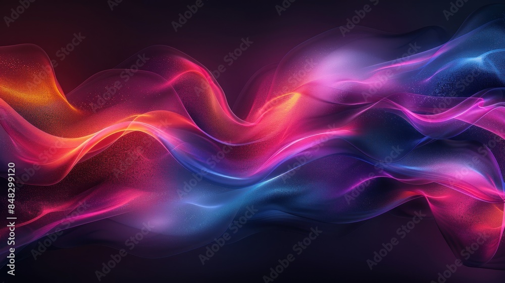 Abstract Neon Waves in Vibrant Hues Abstract Neon Waves in Vibrant Hues