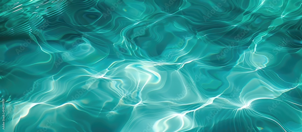 Abstract and Beautiful Ripple Waves in a Clear Turquoise Swimming Pool Abstract and Beautiful Ripple Waves in a Clear Turquoise Swimming Pool