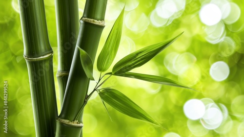Detailed view of lush green bamboo stalks emphasizing their exquisite texture and natural beauty