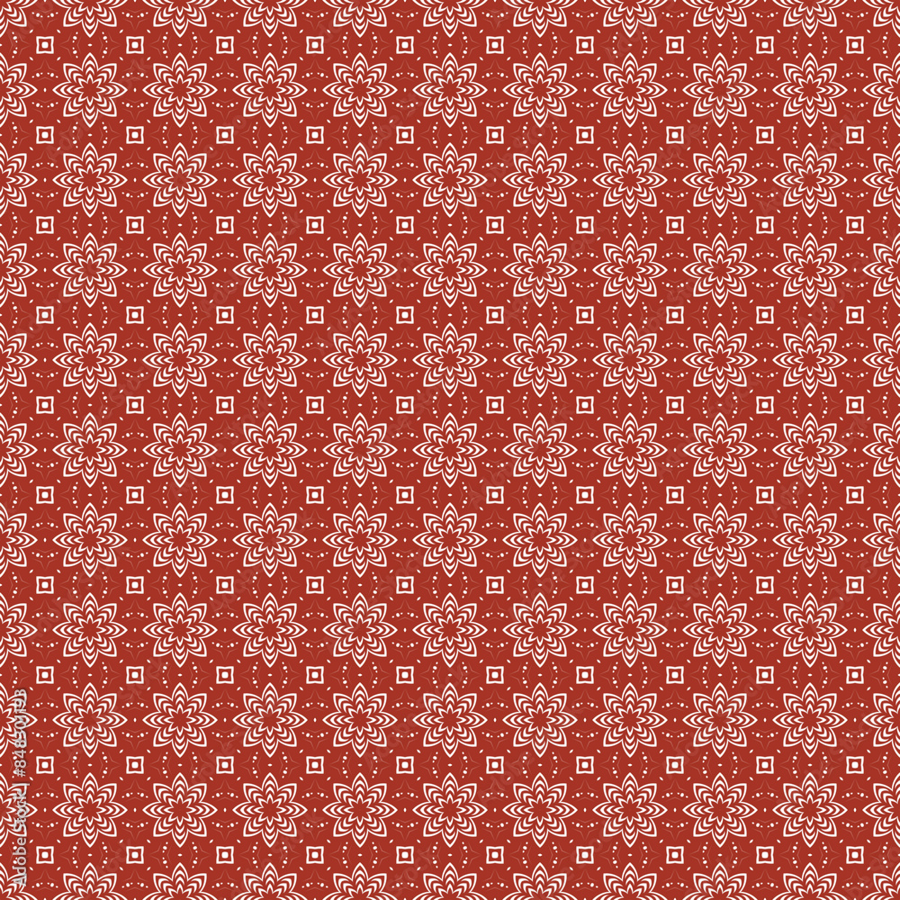 Seamless background, mosaic ornament, ethnic style. Design for prints on fabrics, textile, surface, paper, wallpaper, interior, patchwork, wrapping. 