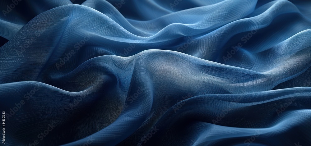 Abstract Blue Fabric Texture Abstract Blue Fabric Texture