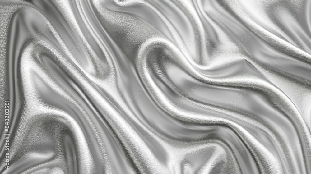 Abstract Draped Silver Fabric Texture Abstract Draped Silver Fabric Texture