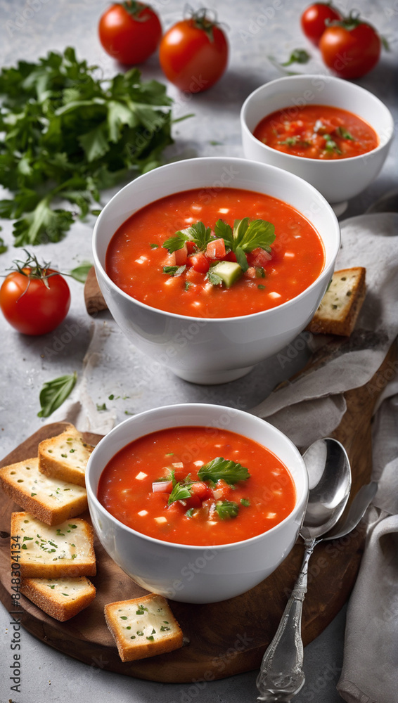 Refreshing cold Spanish soup Refreshing cold Spanish soup