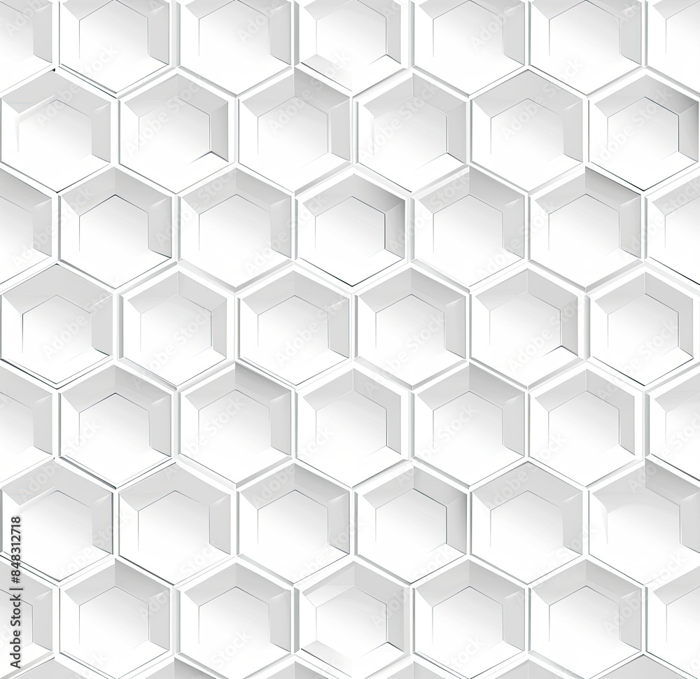 Fototapeta premium White boxes wall. Created with Ai